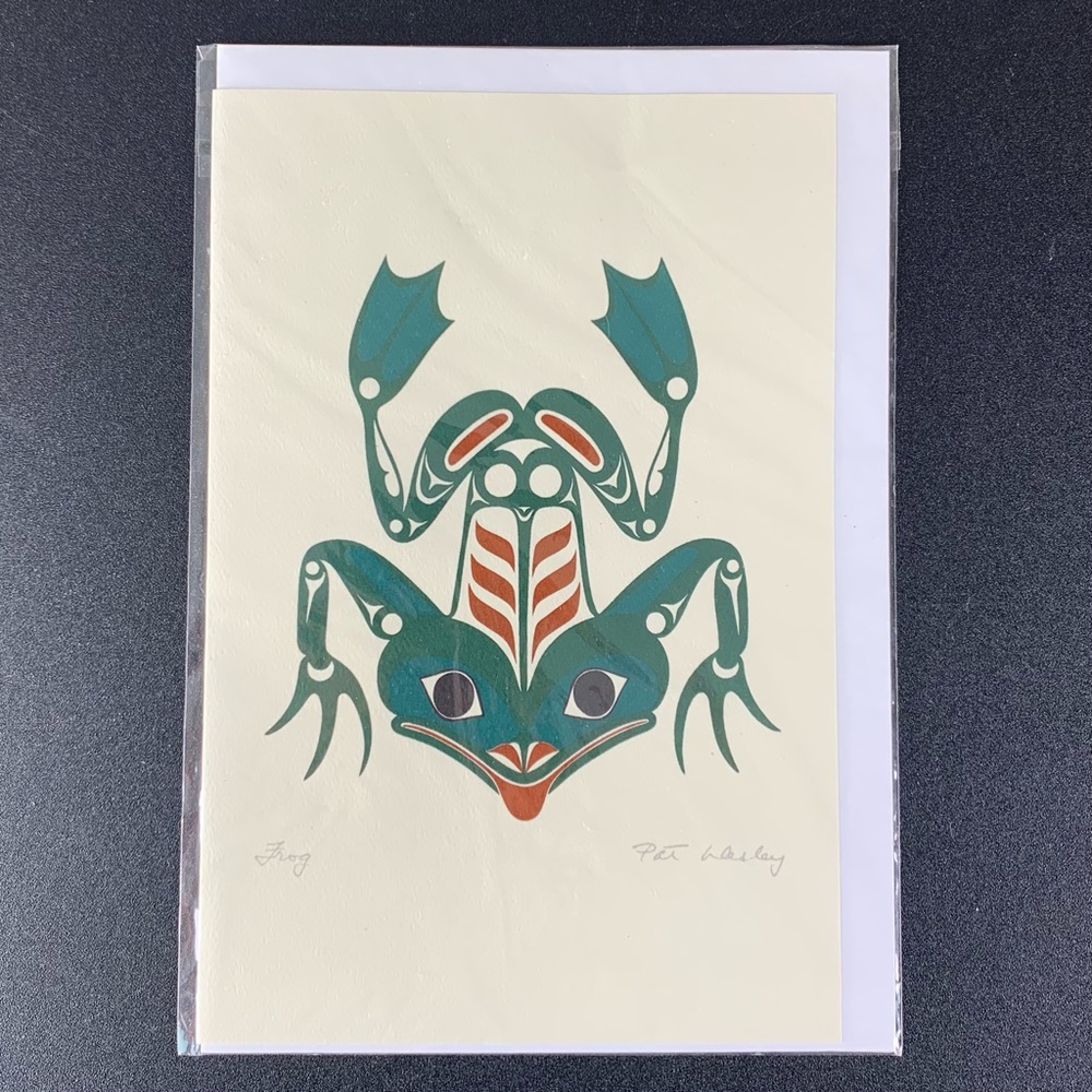 NWOT Pat Wesley “Frog” Art Notecard. No. 3050.